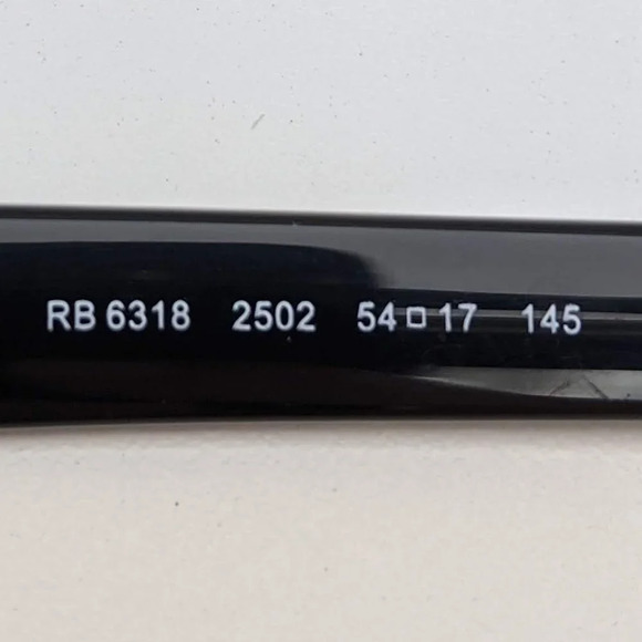 🕶️Ray-Ban RB6318 2502 Eyeglasses 54/17 145 /KAO327🕶️​ - Picture 4 of 5
